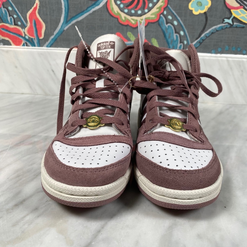 NEW adidas Top Ten RB‎ Shoes Sneakers HP9550 Women's 6.5 White Purple Mauve - Picture 2 of 10